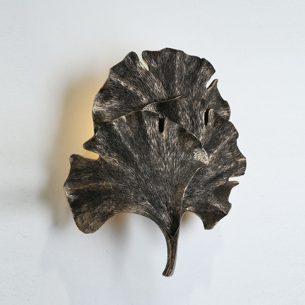 Gingko single wall washer in black / gold